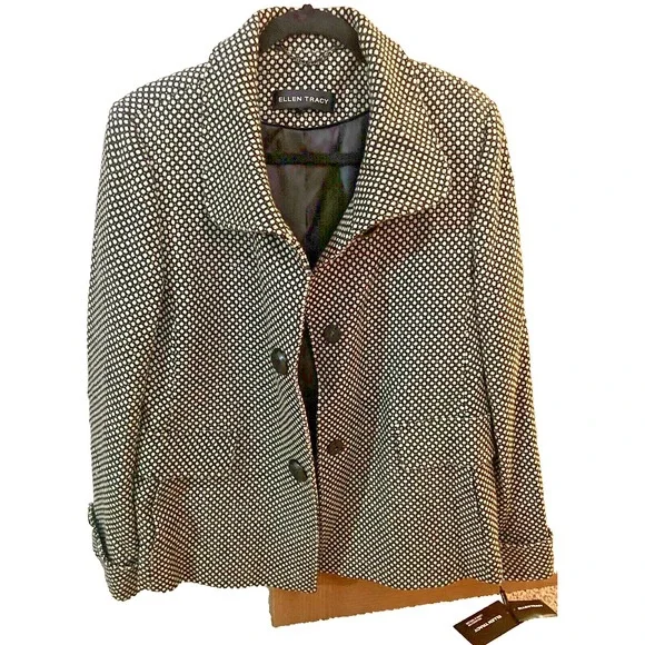 ELLEN TRACY Women's Wool Jacket Size 10 NWT - Picture 1 of 4